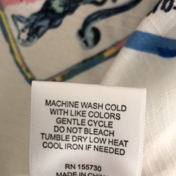 Jane & Delancey Women’s Button- Down Shirt Blouse in a SARDINE print - Picture 8 of 10